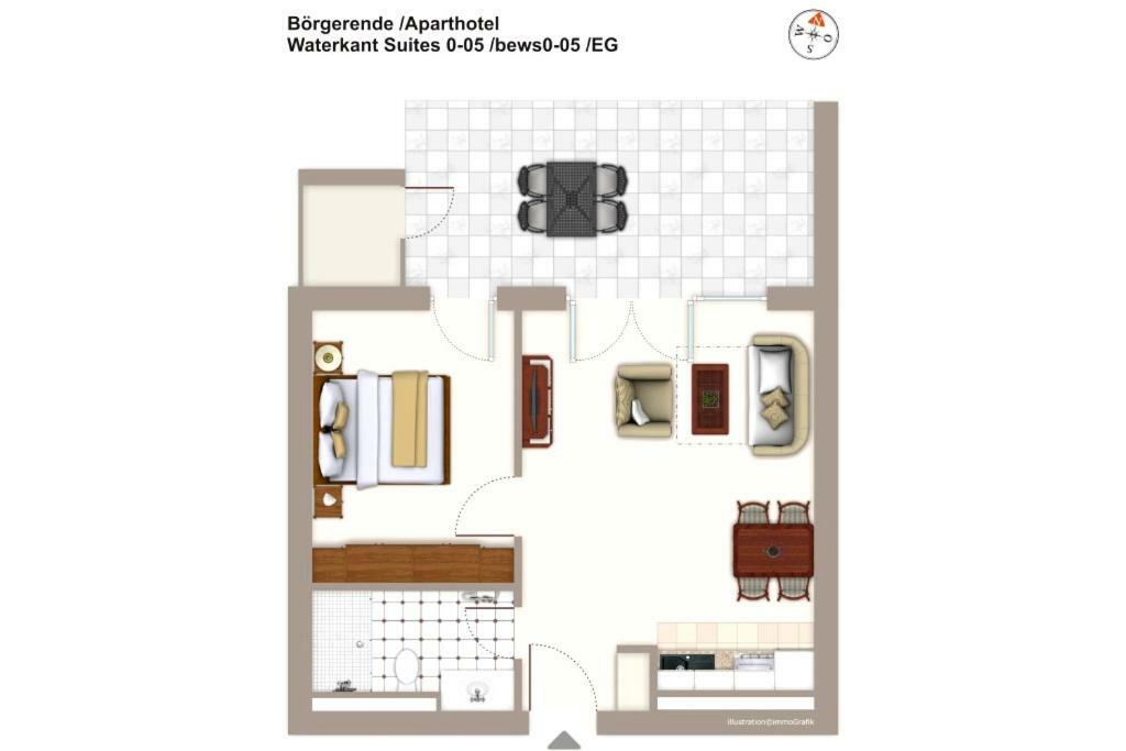 Waterkant Suite 0-05 Borgerende-Rethwisch Bagian luar foto